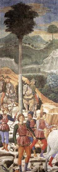 GOZZOLI, Benozzo Procession of the Magi oil painting picture
